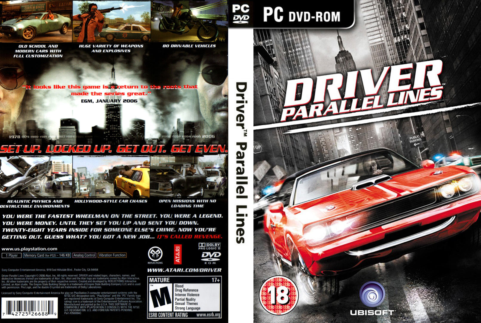 Driver: Parallel Lines - DVD obal