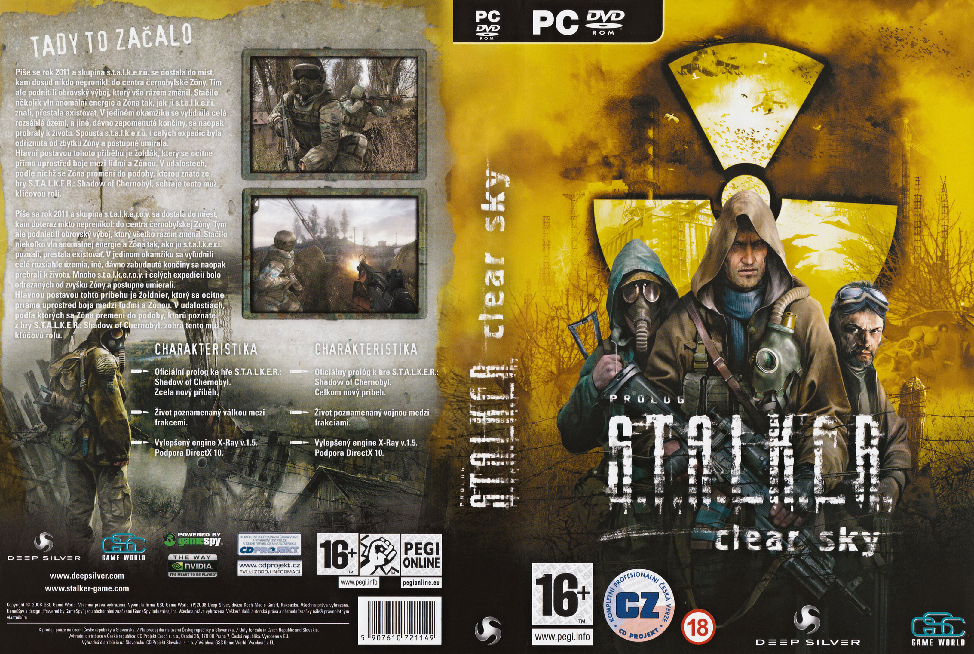 S.T.A.L.K.E.R.: Clear Sky - DVD obal 2