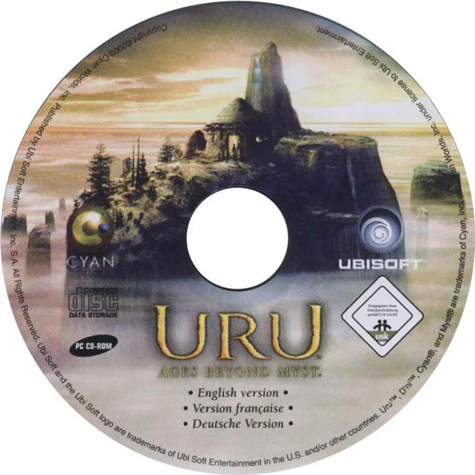 URU: Ages Beyond Myst - CD obal