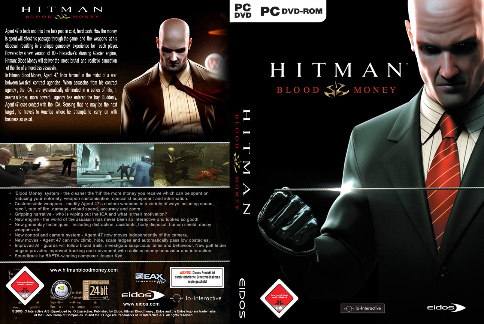 Hitman 4: Blood Money - DVD obal